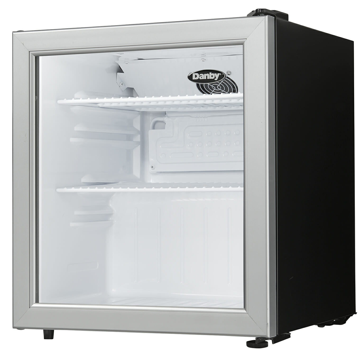 Danby 1.6 cu. ft. Compact Glass Door Fridge in Platinum - Image 3