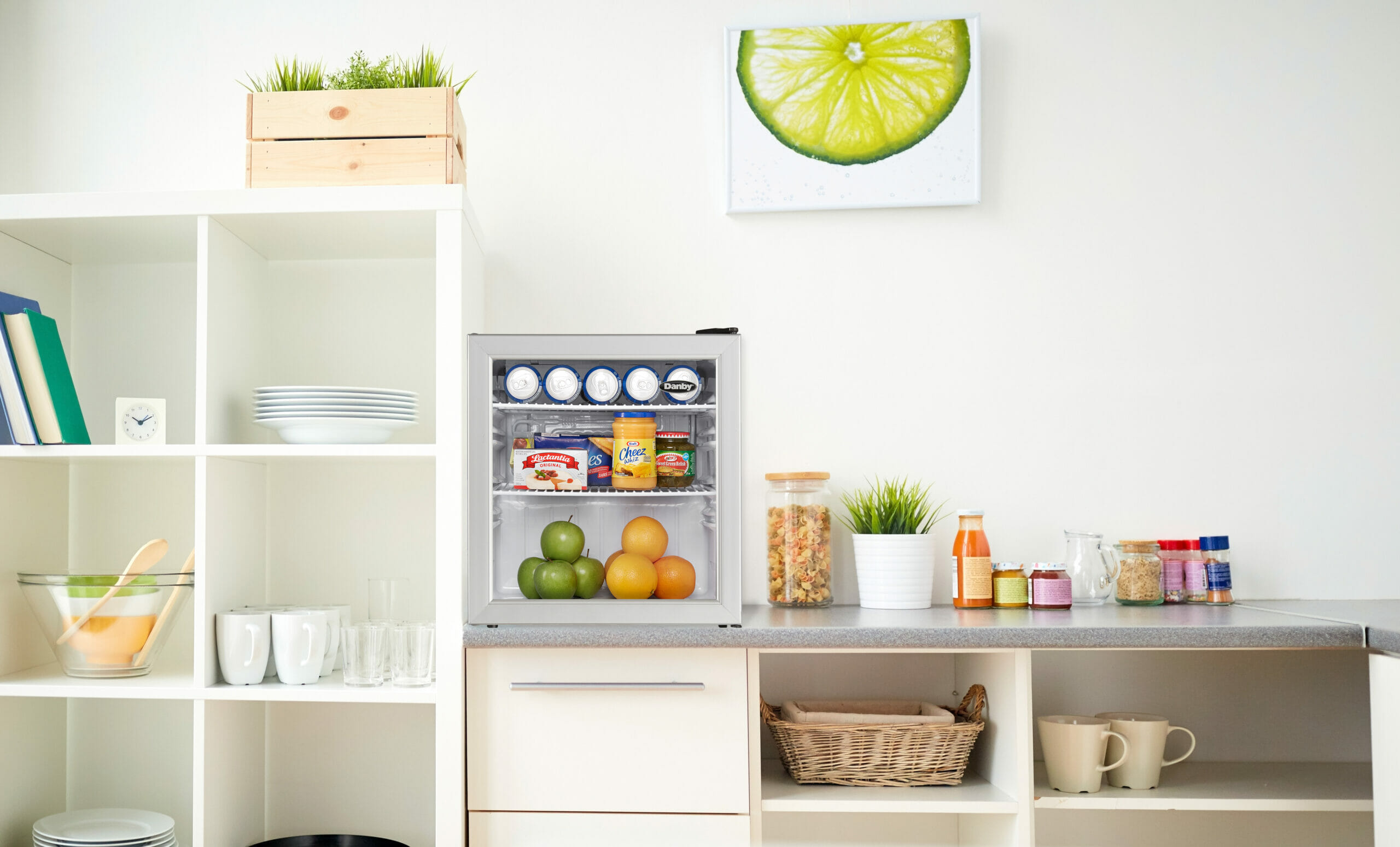 Danby 1.6 cu. ft. Compact Glass Door Fridge in Platinum - Image 5