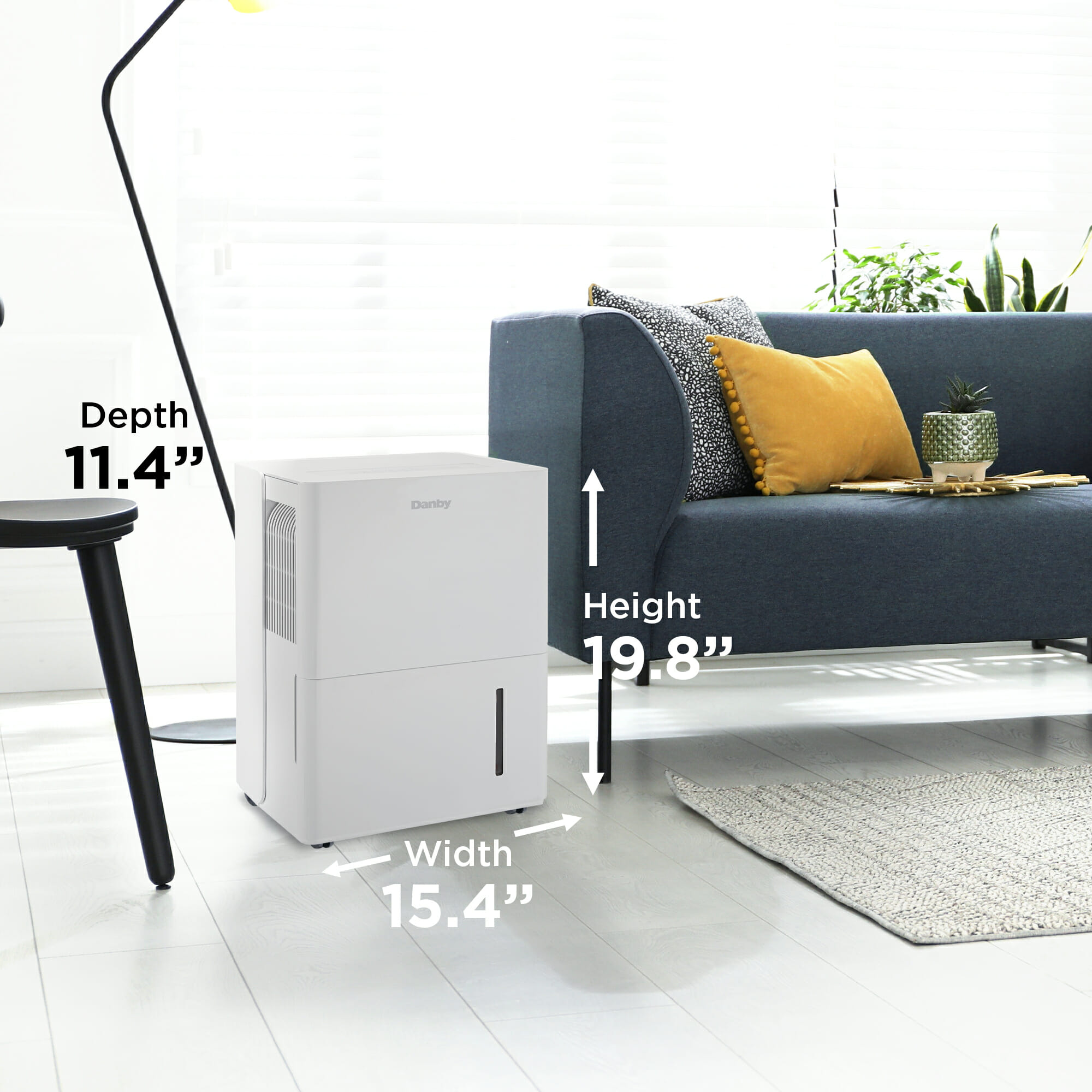 Danby 30 Pint Dehumidifier in White - Image 4