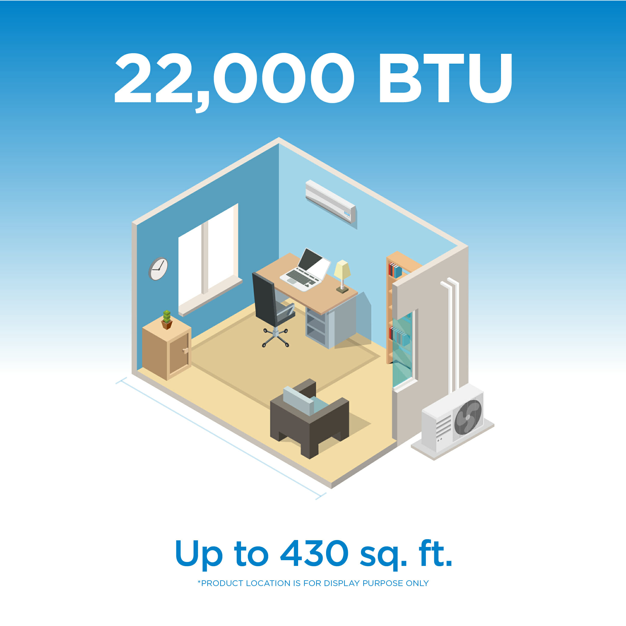 Danby 22000 BTU Mini-Split AC with Heat Pump in White - Image 2