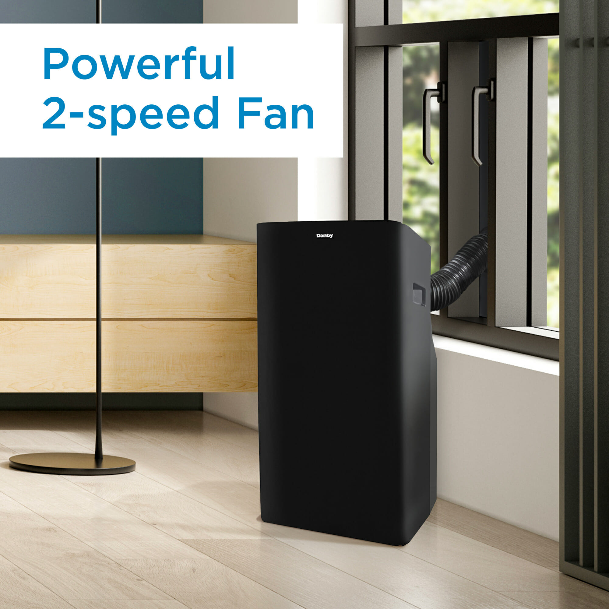 Danby 14,000 BTU (8,600 SACC) 3-in-1 Portable Air Conditioner in Black - Image 5