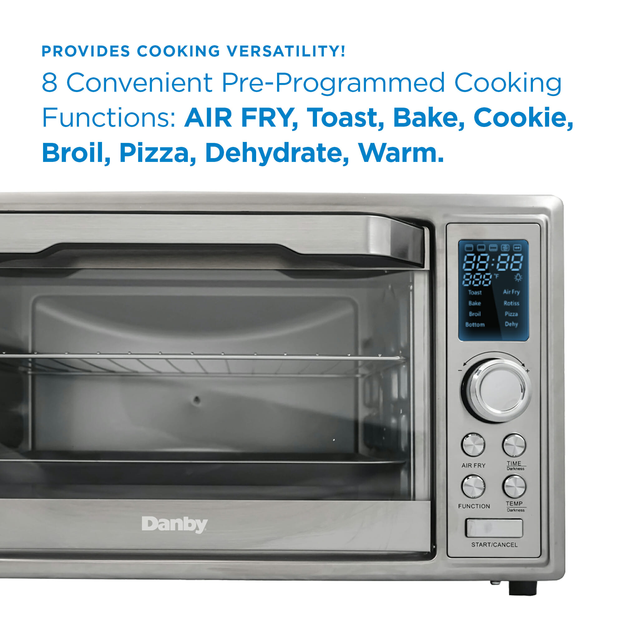 Danby 0.9 cu. ft. Toaster Oven with Air Fry Technology in Stainless Steel - Image 8