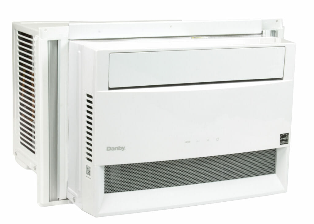 Danby DAC100E1WDB-RF 10,000 BTU Window Air Conditioner – Refurbished, Cools Up To 350 Sq. Ft., Energy Star Rated, R32 Refrigerant, With Remote & WiFi (White)
