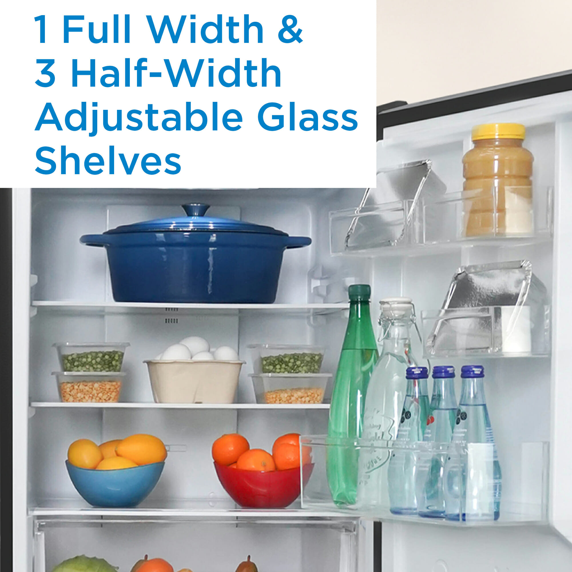 Danby 10 cu. ft. Bottom Mount Apartment Size Fridge in Stainless Steel - Image 6