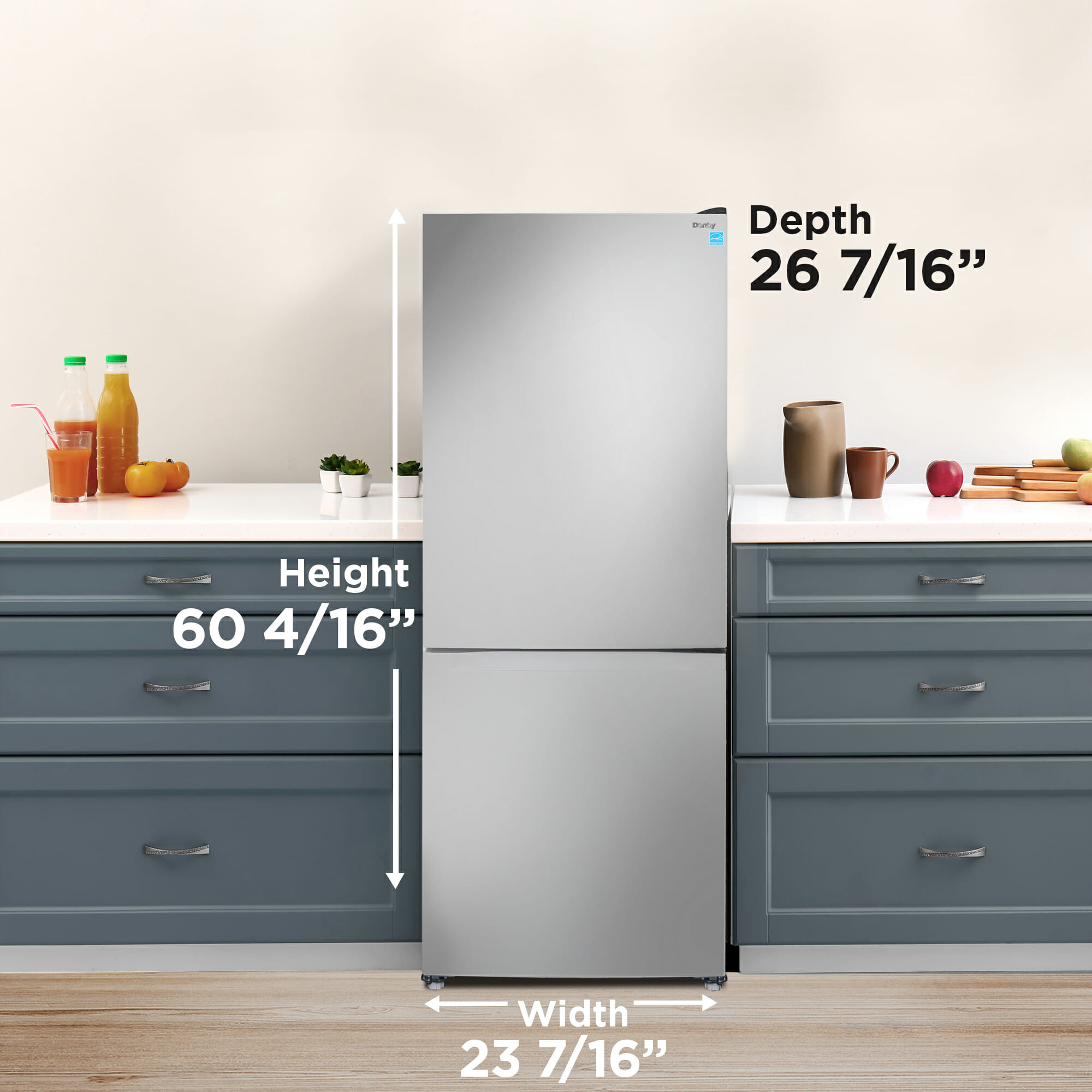 Danby 10 cu. ft. Bottom Mount Apartment Size Fridge in Stainless Steel - Image 11