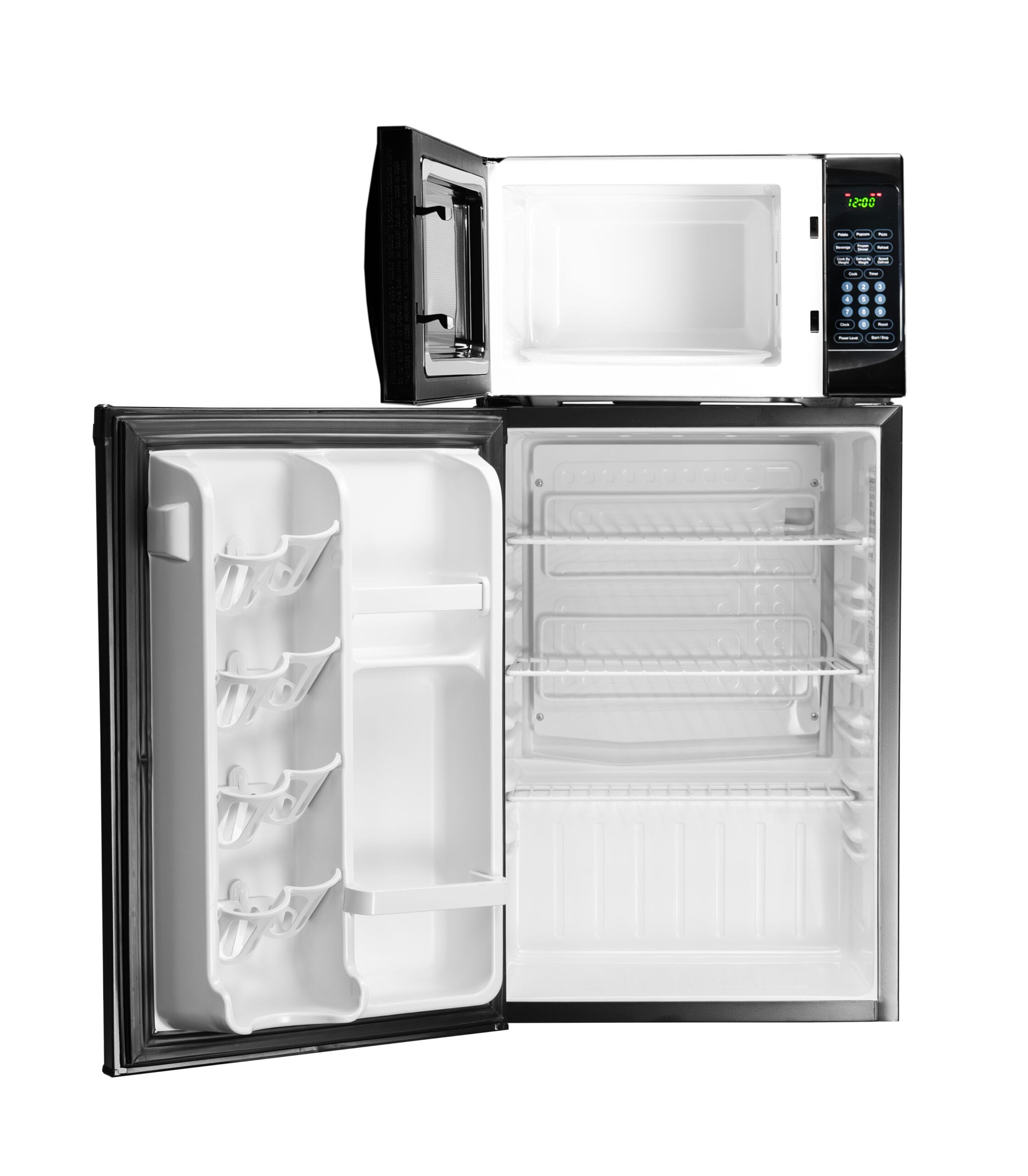 MicroFridge 2.6 cu. ft. Combination Unit in Black - Image 3