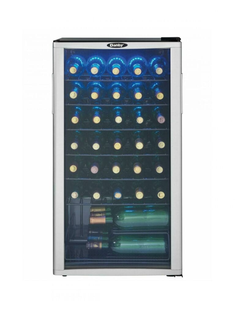 Danby 36 Bottle Free-Standing Wine Cooler in Platinum - DWC350BLP