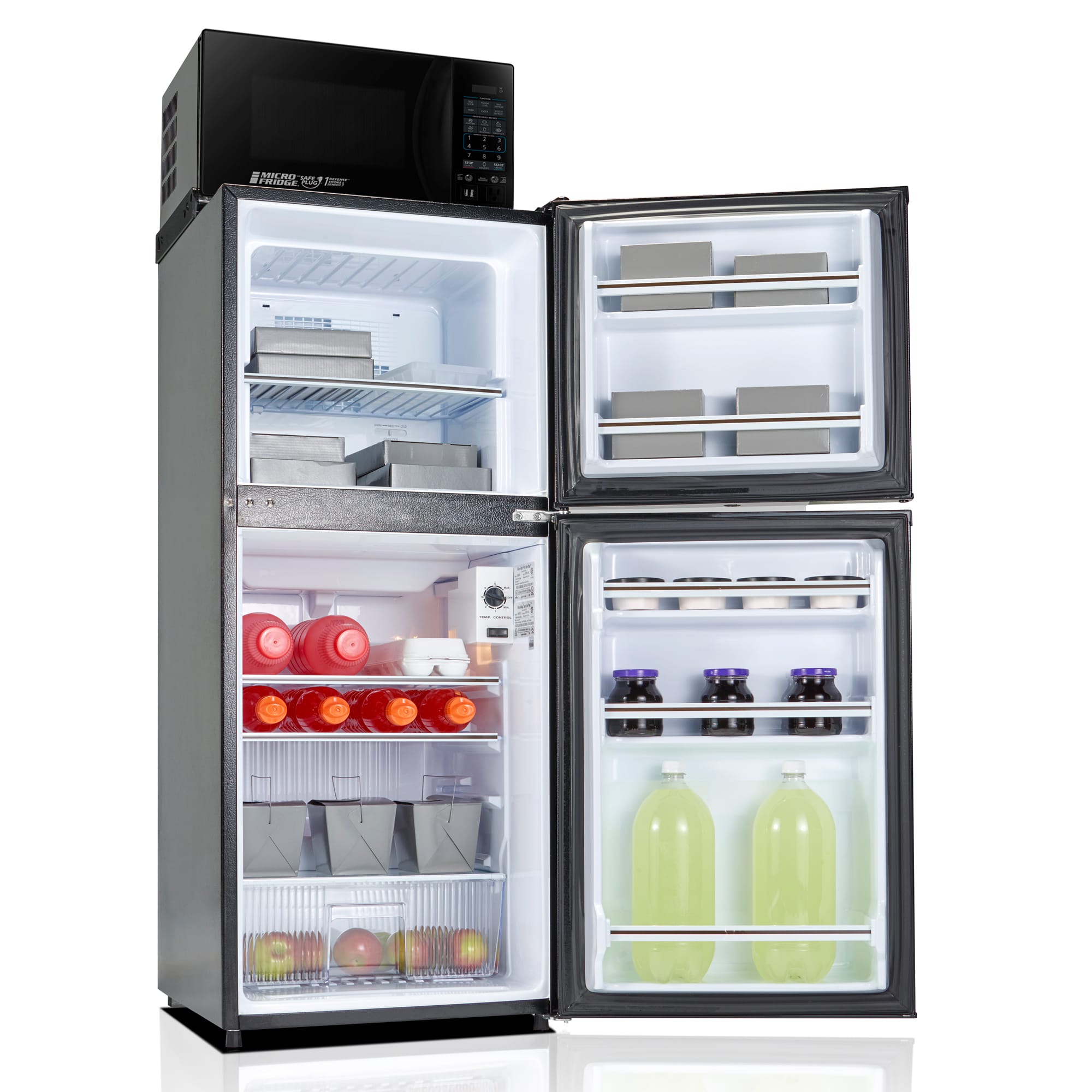 MicroFridge 4.8 cu. ft. Combination Unit in Black - Image 2