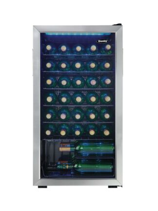 Danby 36 Bottle Free-Standing Wine Cooler in Stainless Steel