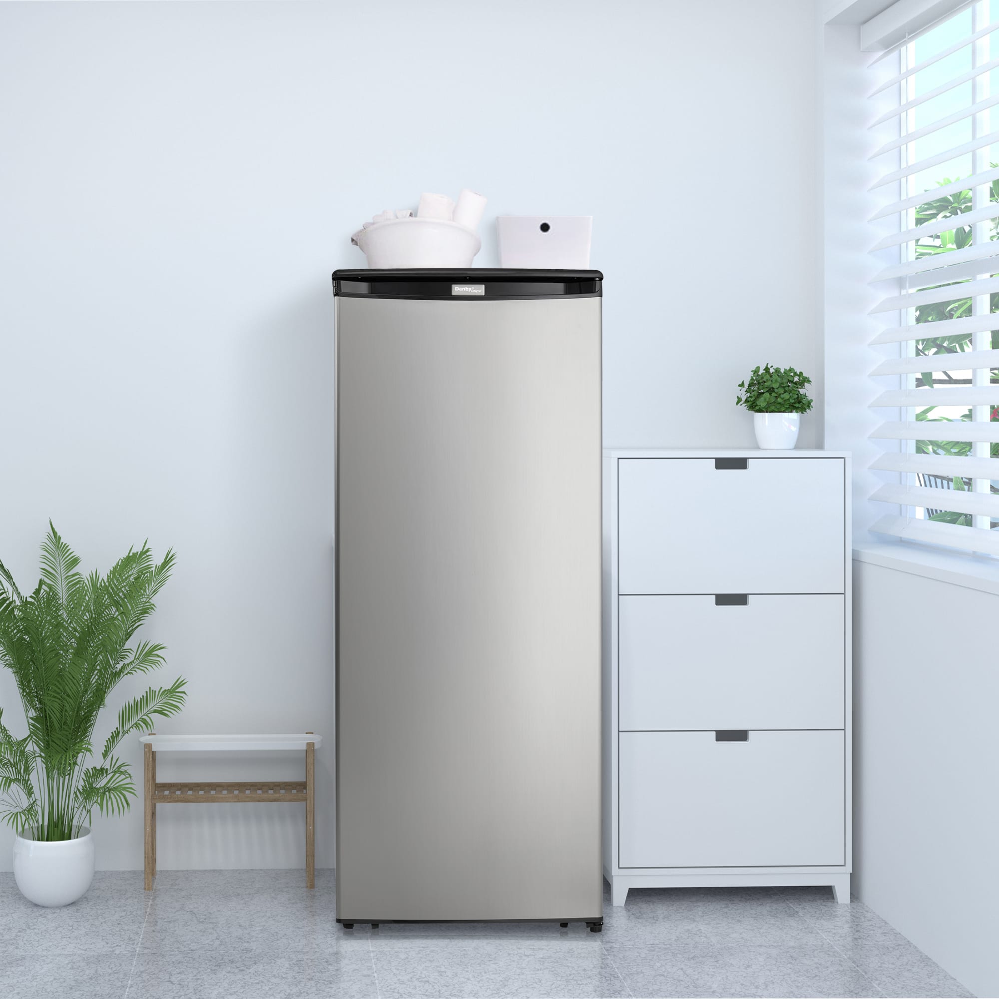 Danby Designer 8.5 cu. ft. Upright Freezer in Stainless Steel - Image 5