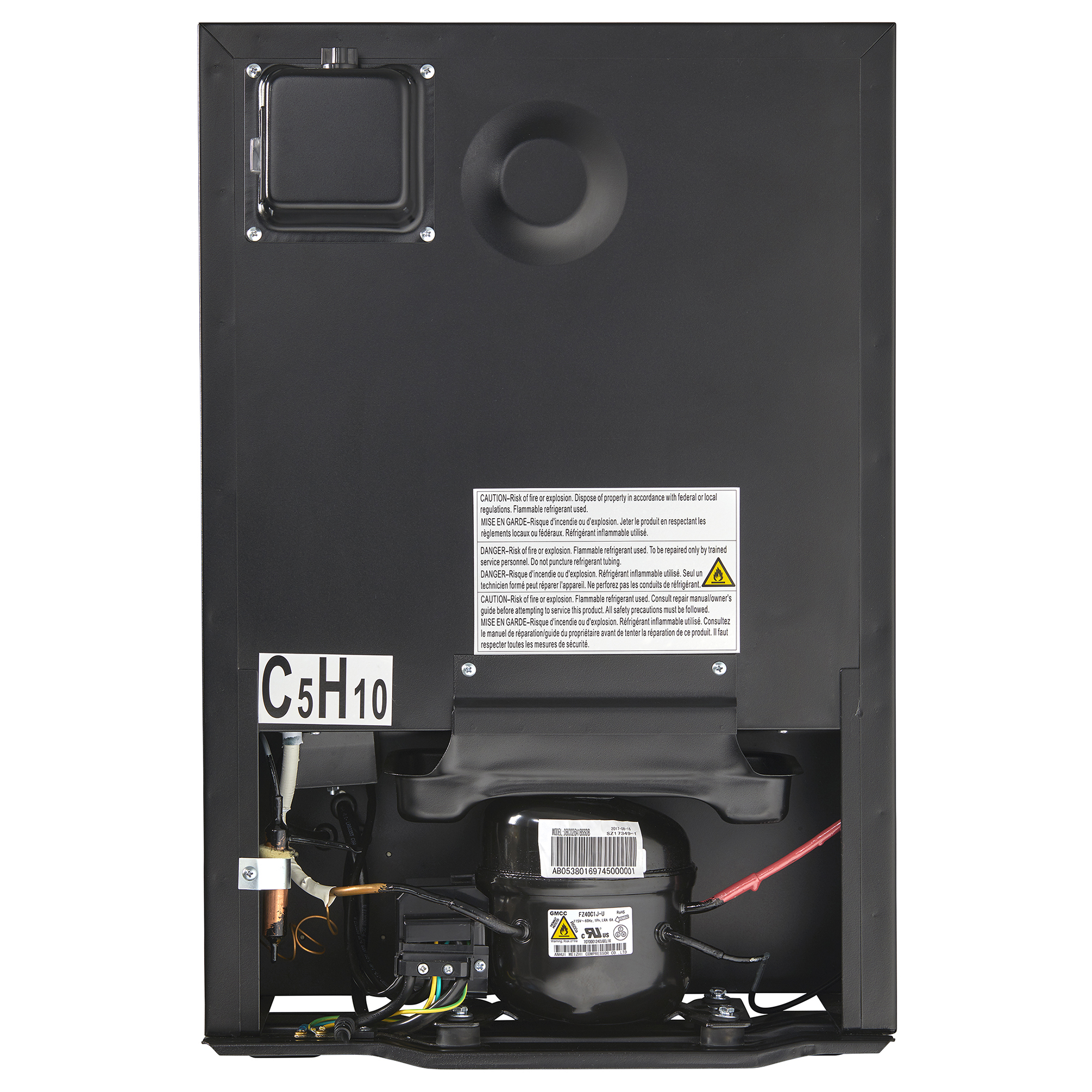 Danby 2.6 cu. ft. Compact Glass Door Fridge in Platinum - Image 4