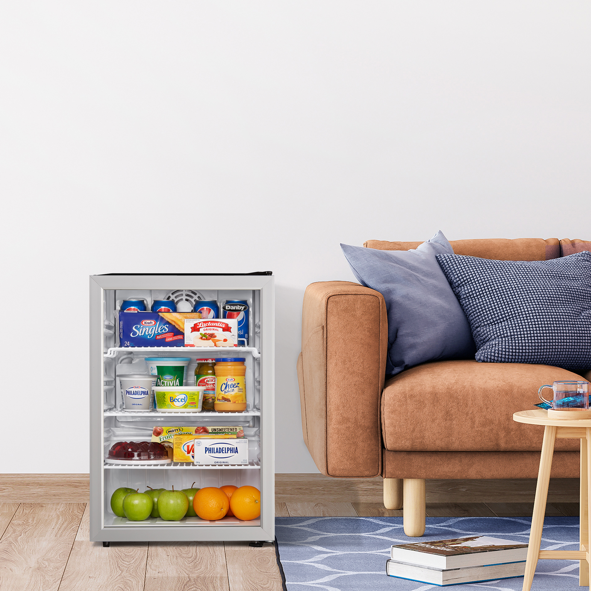 Danby 2.6 cu. ft. Compact Glass Door Fridge in Platinum - Image 5