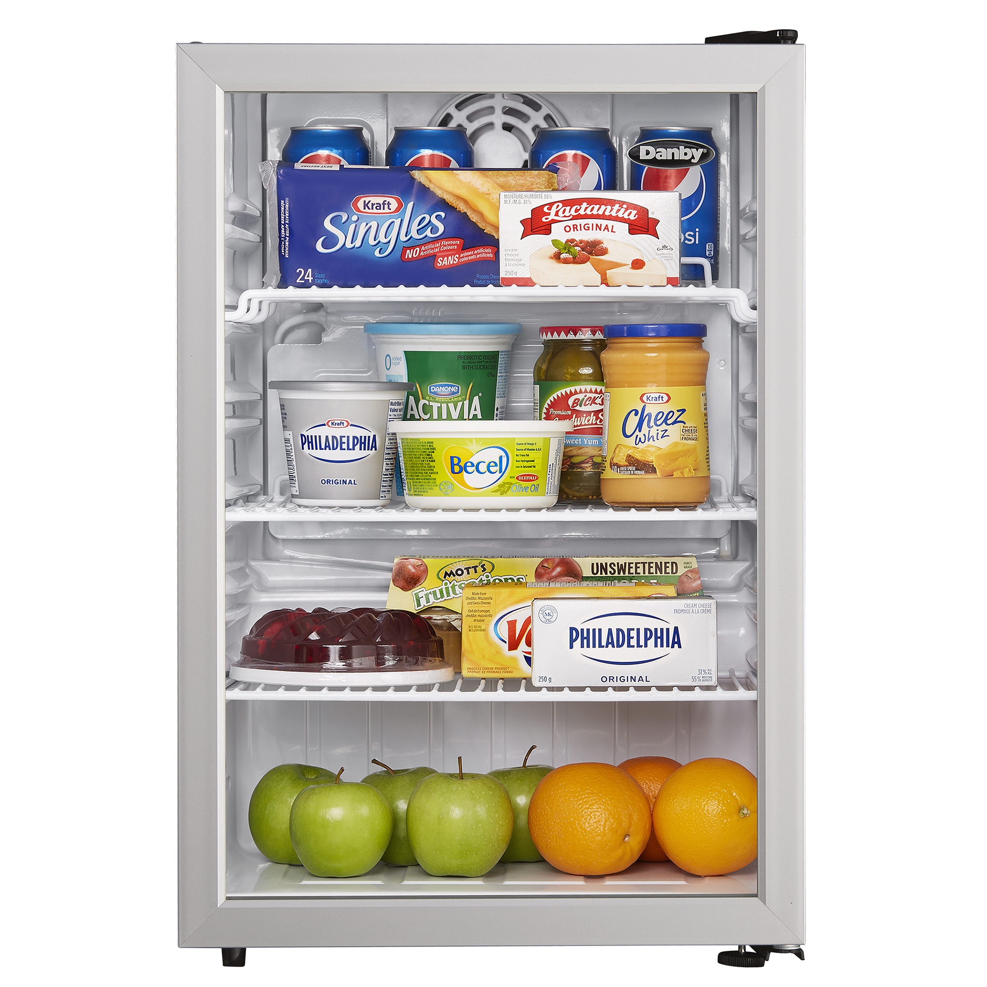 Danby 2.6 cu. ft. Compact Glass Door Fridge in Platinum - Image 6