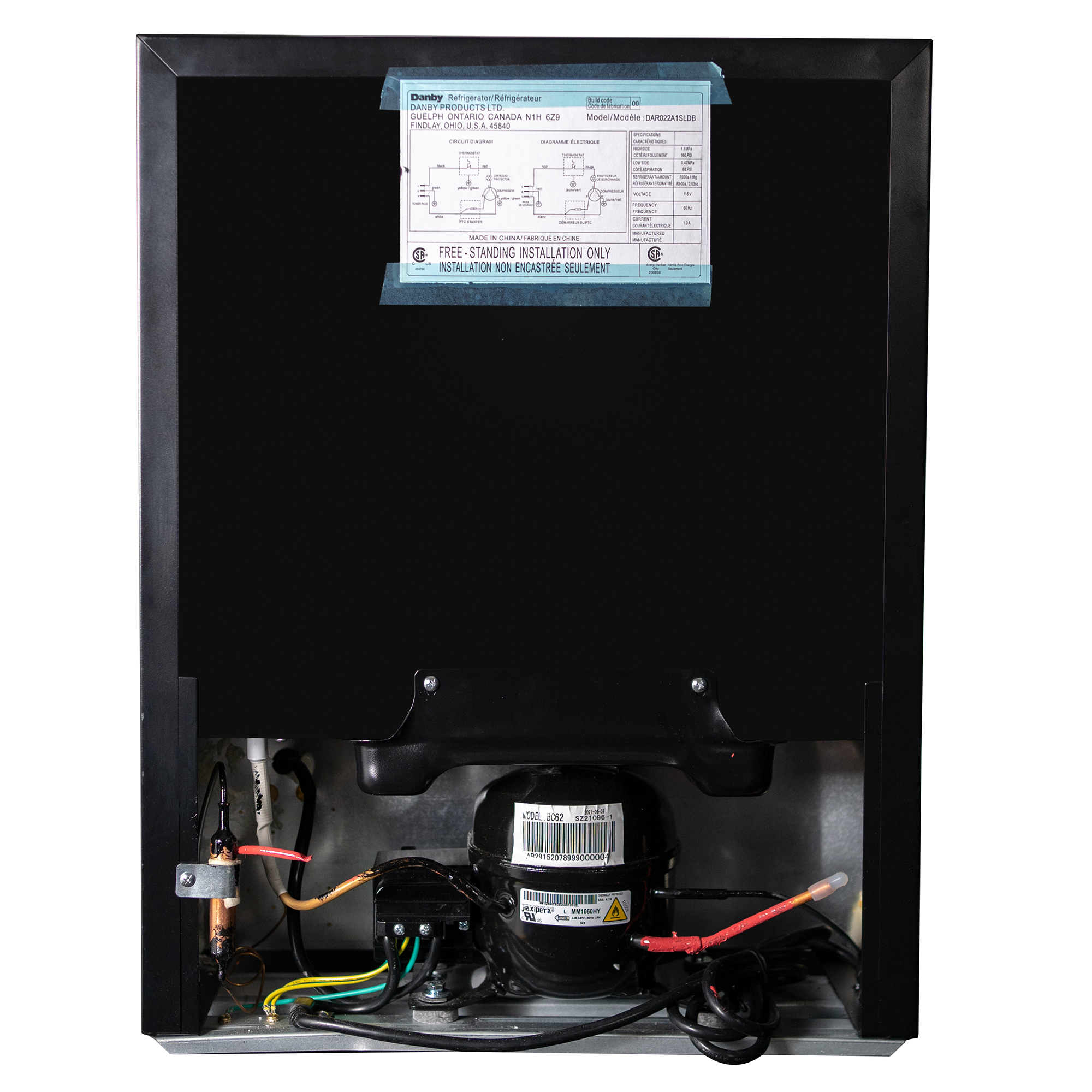 Danby 2.2 cu. ft. Compact Fridge in Stainless Steel Look - Image 4