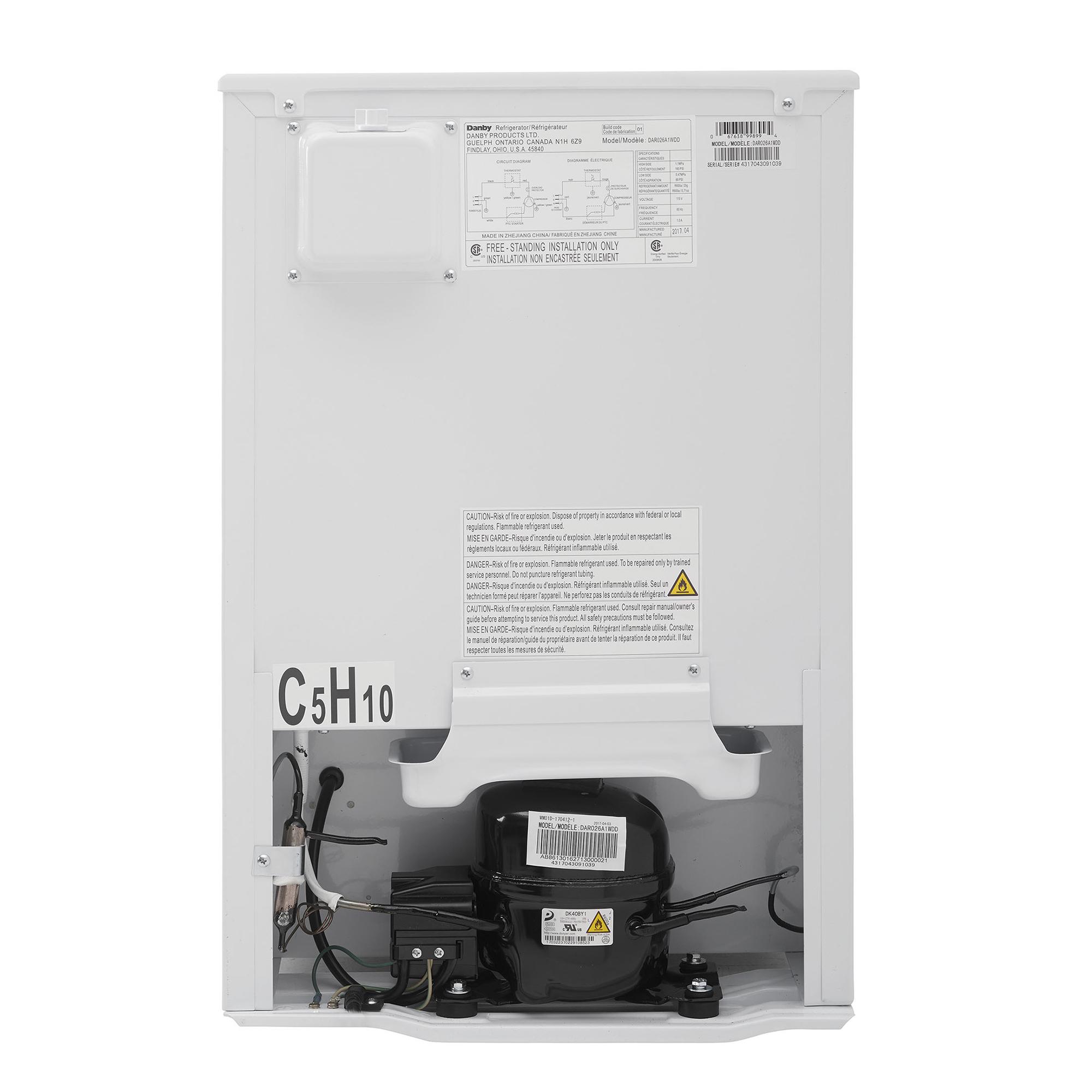 Danby Designer 2.6 cu. ft. Compact Fridge in White - Image 4