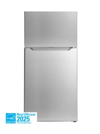Danby 14.2 cu. ft. Apartment Size Fridge Top Mount in Stainless Steel