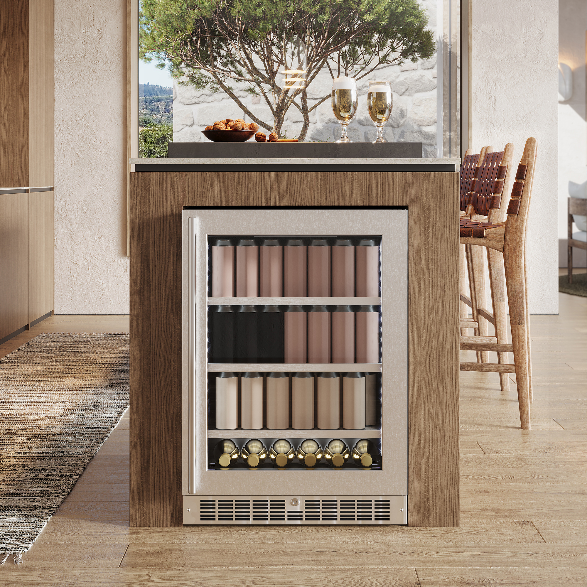 Silhouette Pro - 24" Built-in Beverage Center in Stainless Steel - Image 4