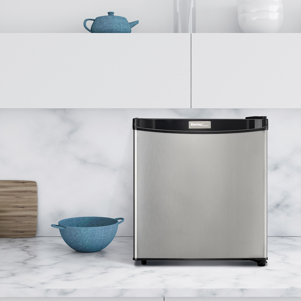 Danby Designer 1.6 cu. ft. Compact Fridge in Stainless Steel Look - Image 4