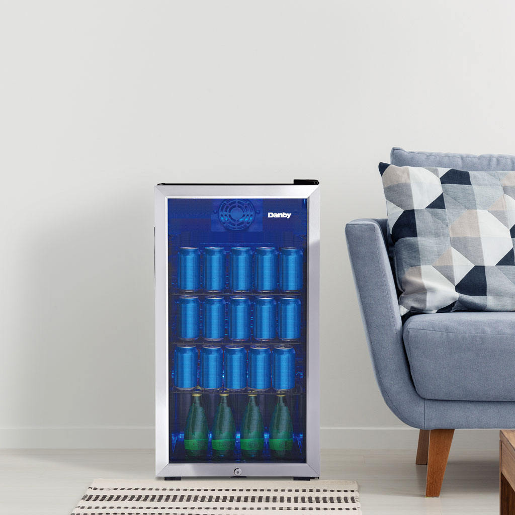 Danby 3.1 cu. ft. Free-Standing Beverage Center in Stainless Steel - Image 3