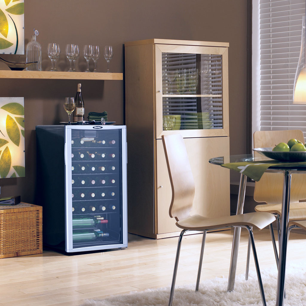 Danby 36 Bottle Free-Standing Wine Cooler in Platinum - Image 4